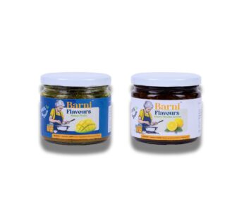 Barni Flavours Mango & Lemon Pickle Combo ( Pack of 2 ) 300gm
