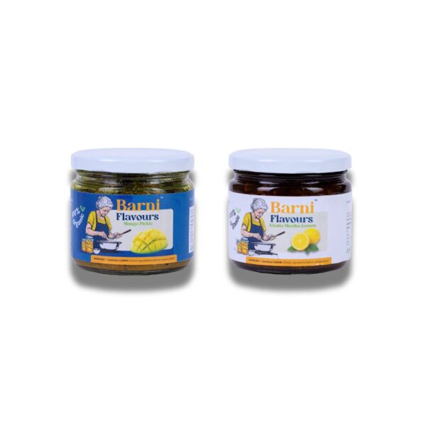 Barni Flavours Mango & Lemon Pickle Combo ( Pack of 2 ) 300gm