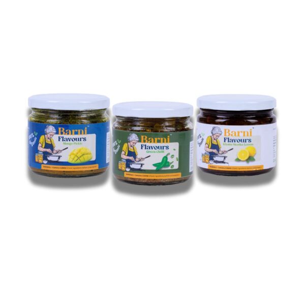 300gm Pack of 3 ( Mango, Lemon and Green chilli )