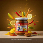 Barni Flavours Mix Pickle jar with mango, carrot, lemon, and chili – homemade Indian mixed achar