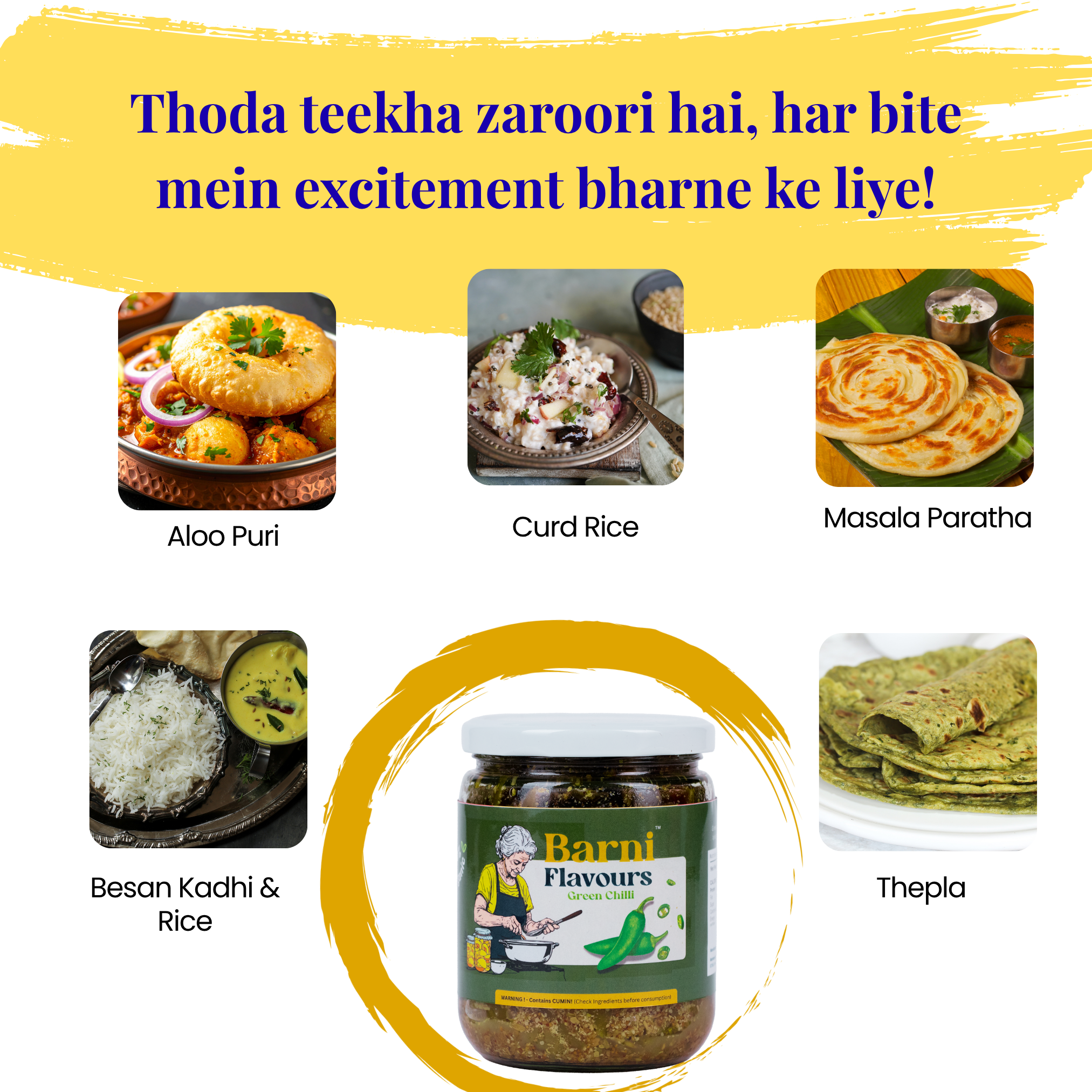 Green chilli pickle 450g - Image 3