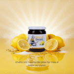 Barni Flavours Sweet Lemon Pickle jar with lemon slices, jaggery, and Indian spices – homemade achar